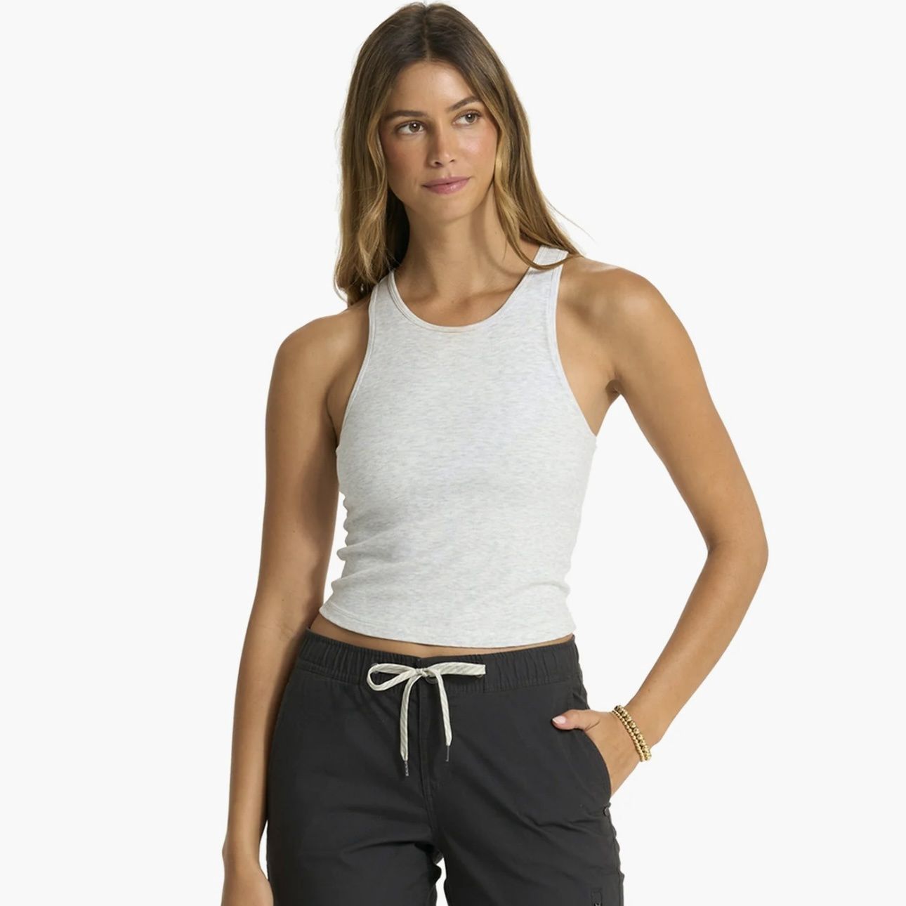 Vuori Pose Plyo Tank Heather Grey
