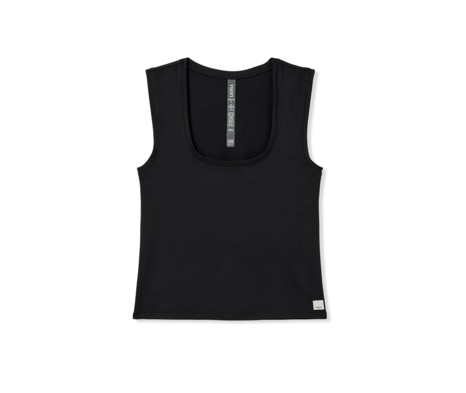 Vuori Halo Essential Scoop Tank Solid Black
