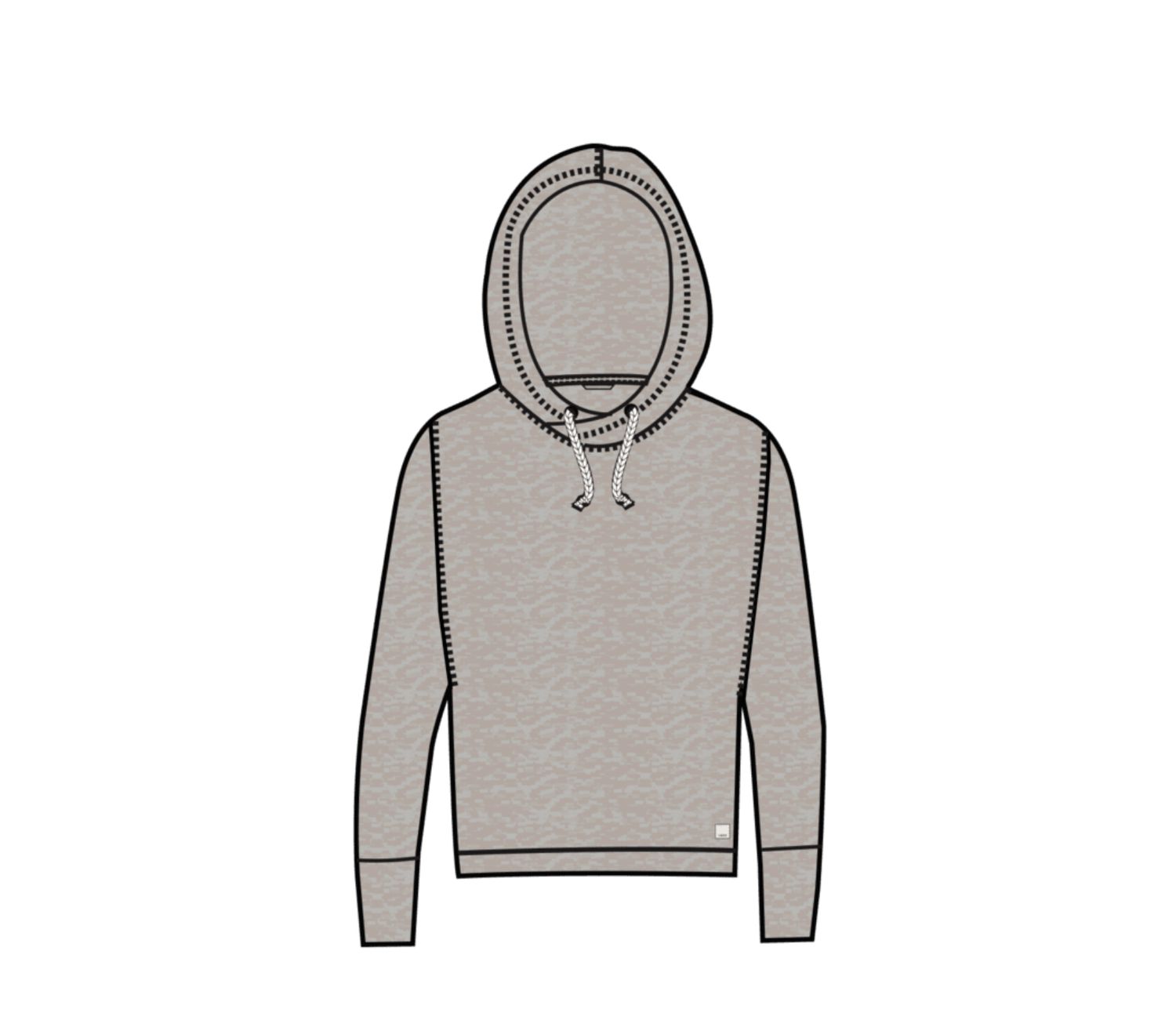 Vuori Halo Essential Hoodie Ecru Heather