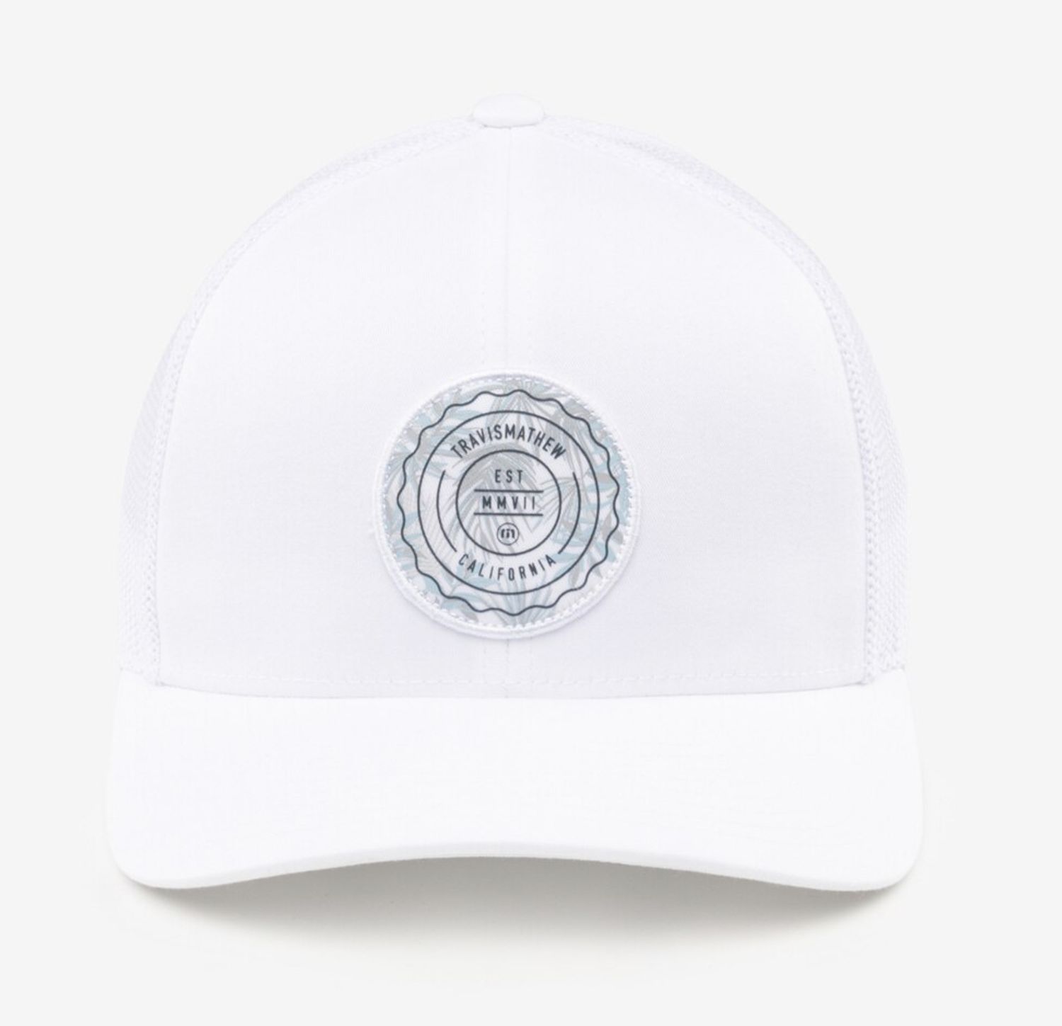 Travis Mathew Patch Floral White Flex Curved Snap