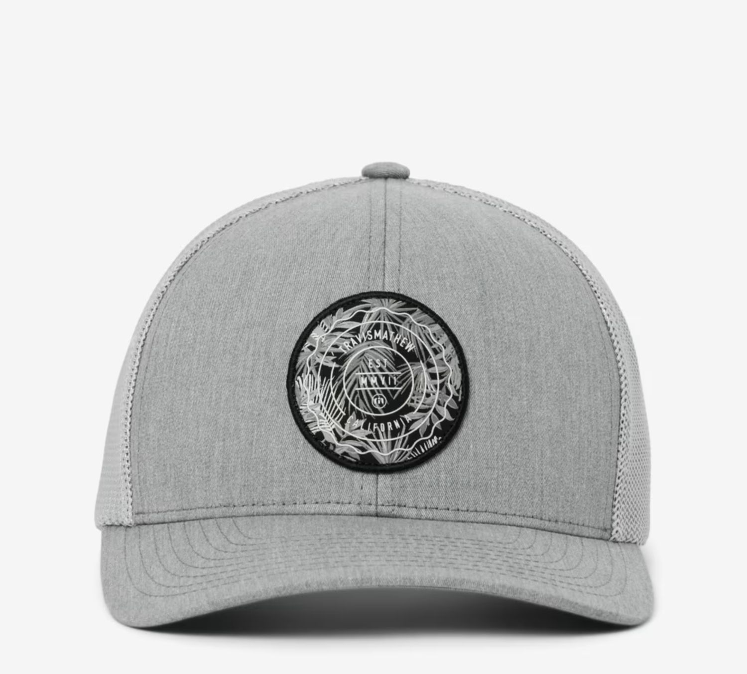 Travis Mathew Patch Floral H-Grey Flex Curved Snap