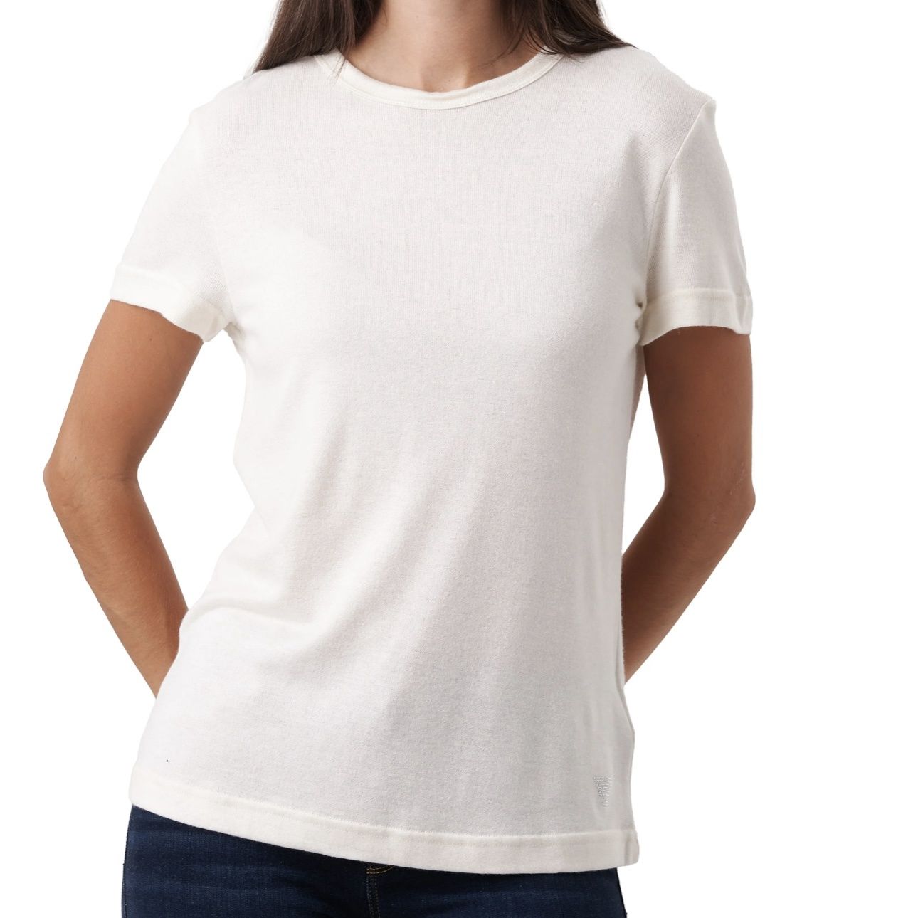 Guess Easy Fit Tee Cream