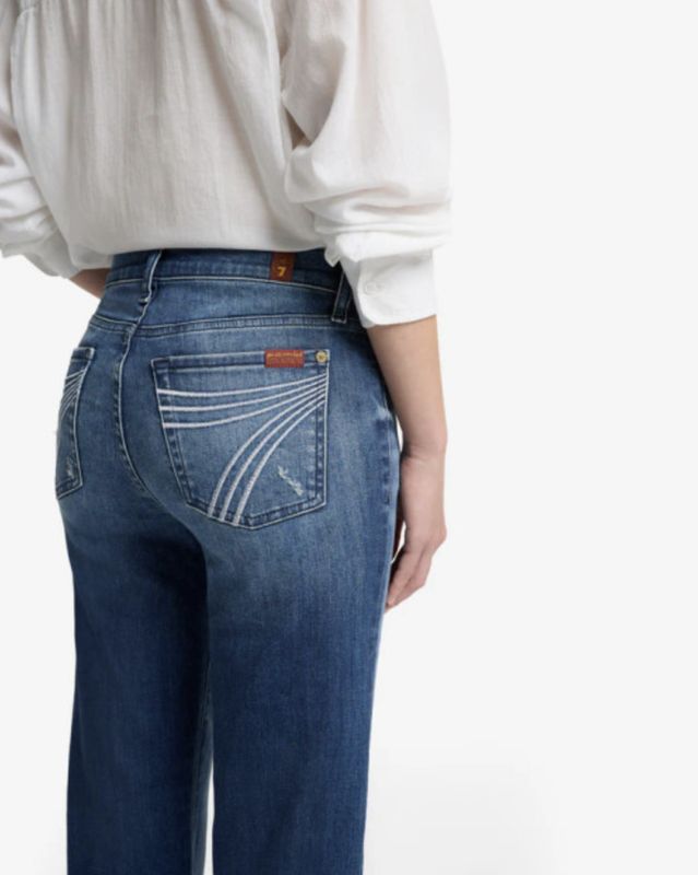 7 For All Mankind Tailorless Dojo Lake Blue Jean