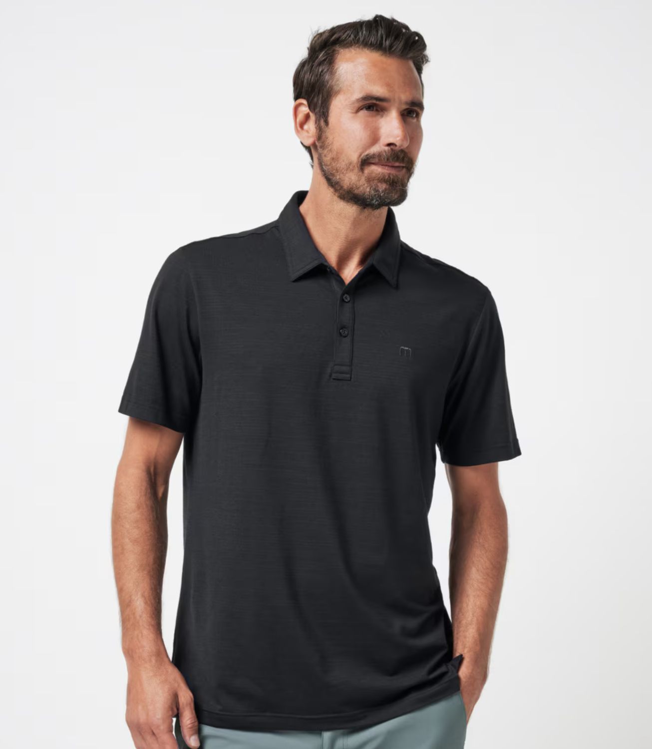 Travis Mathew The Heater Polo Black