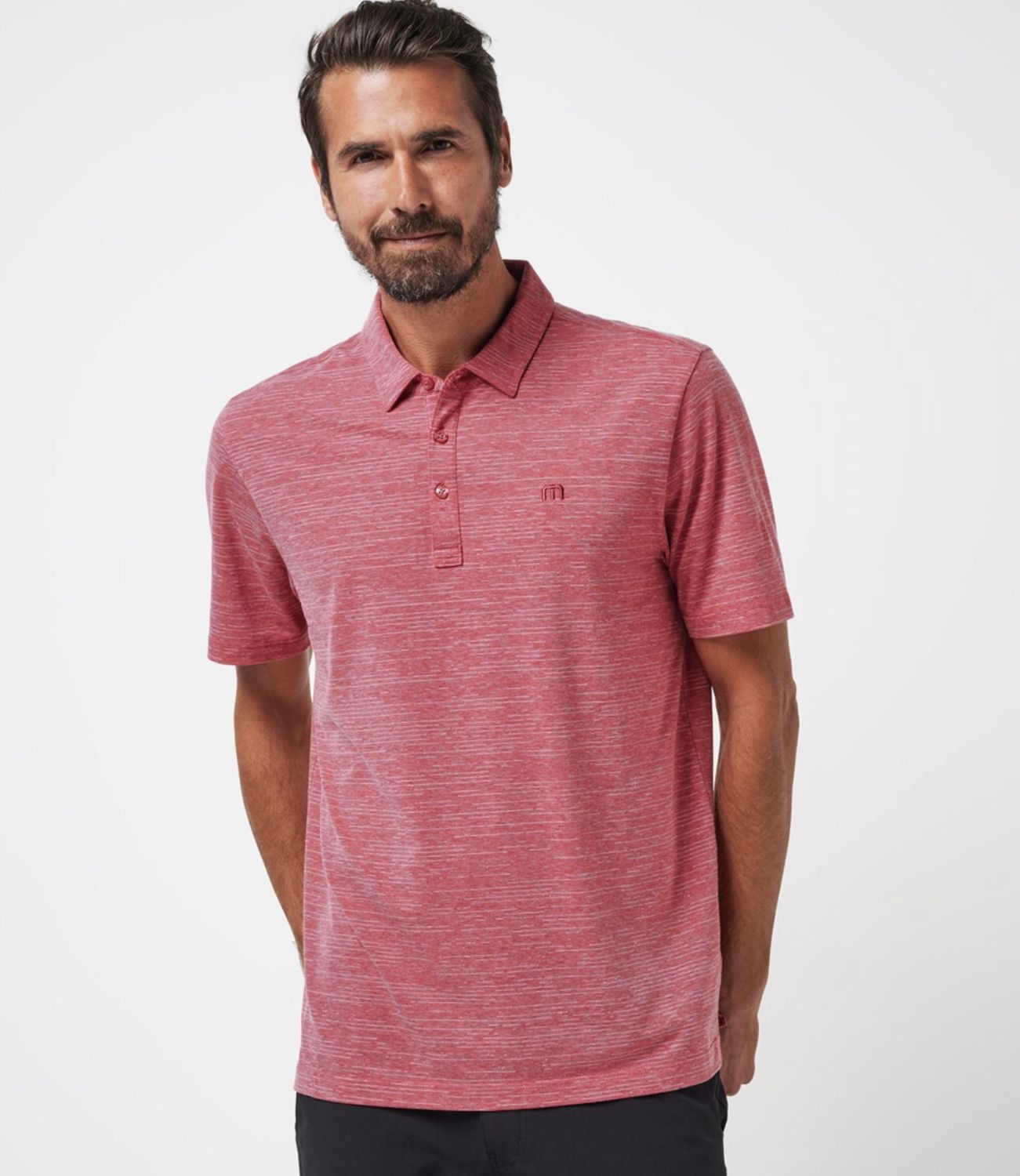Travis Mathew The Heater Polo Scooter Heather