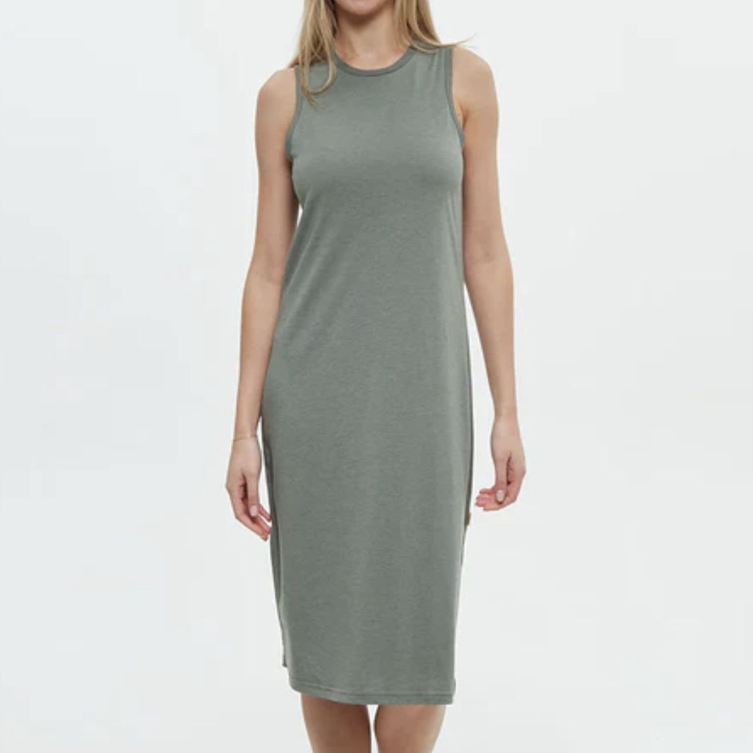TenTree Valley Dress Agave Green