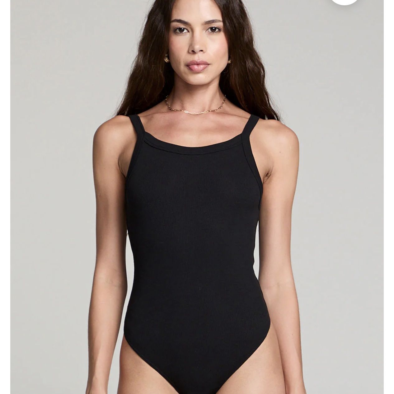 Saltwater Luxe Tank Bodysuit Black