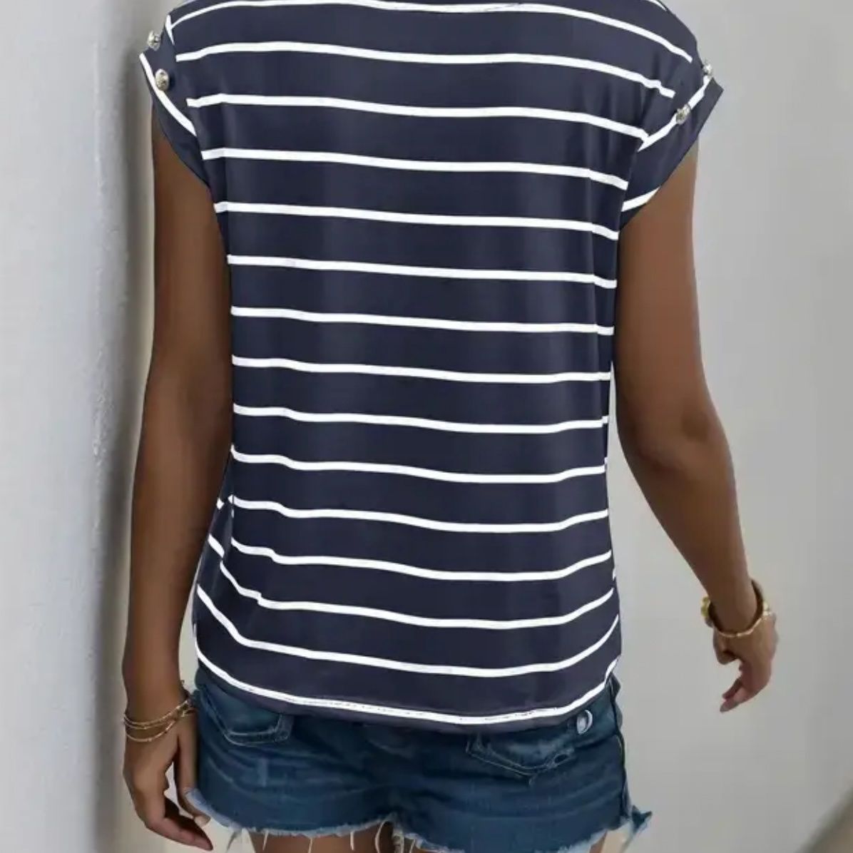 Lovesoft Striped Tee Navy