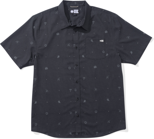 Salty Crew MICRO VIBES SS TECH WOVEN, Colour: COAL, Size: XXL