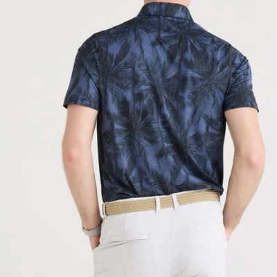 Saxx Droptemp All Day Cooling Polo Vacation Vibes Dark Denim