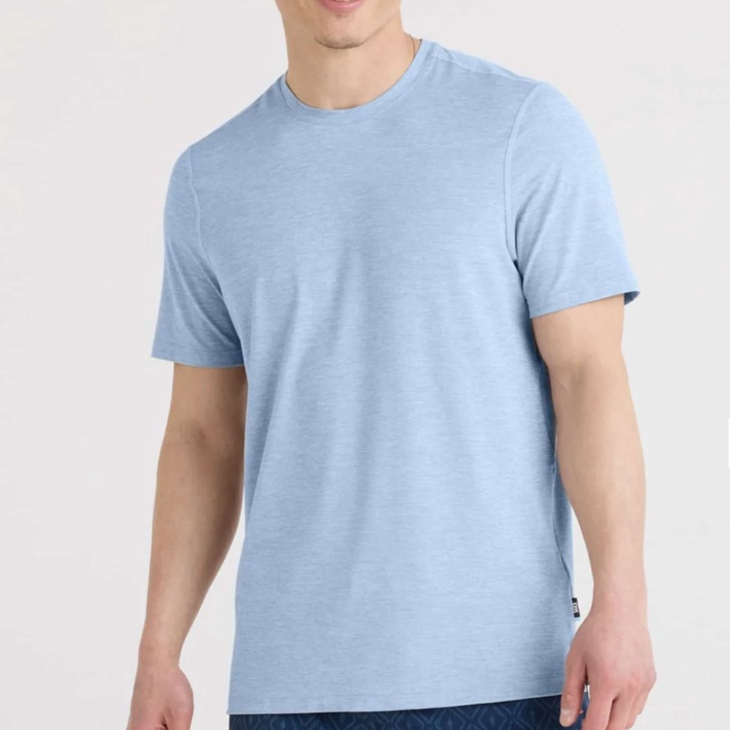 Saxx Droptemp All Day Cooling Tee Bel Air Blue Heather
