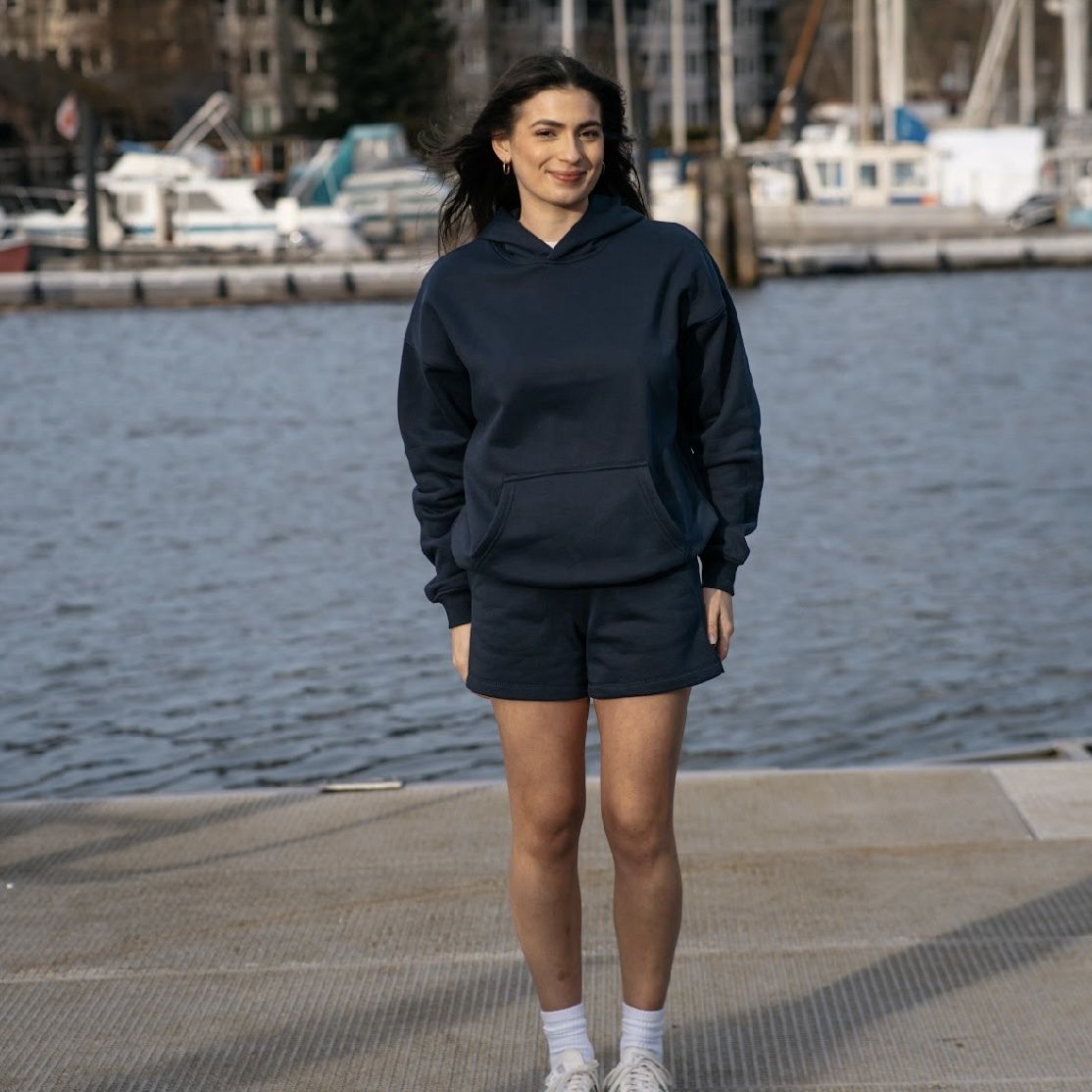 TEAMLTD Oversized Hoodie Navy