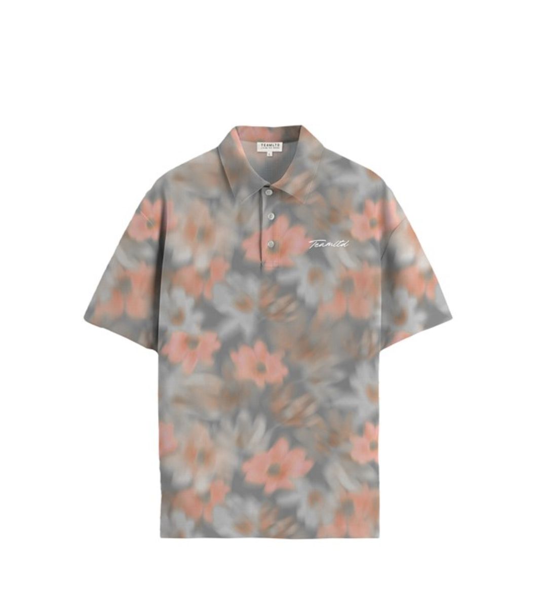 TEAMLTD  Par-Tee Polo - Blurred Floral