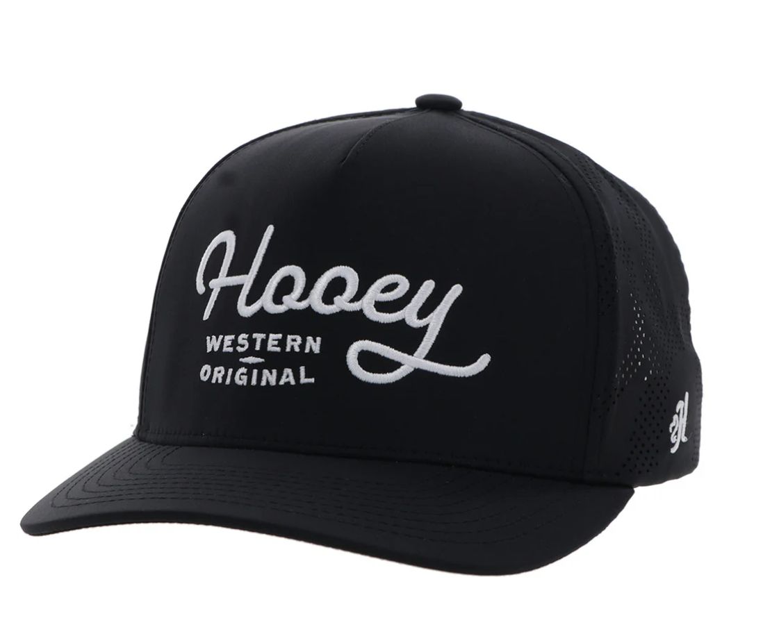 Hooey&quot;OG&quot; HOOEY HAT BLACK W/WHITE STITCHING