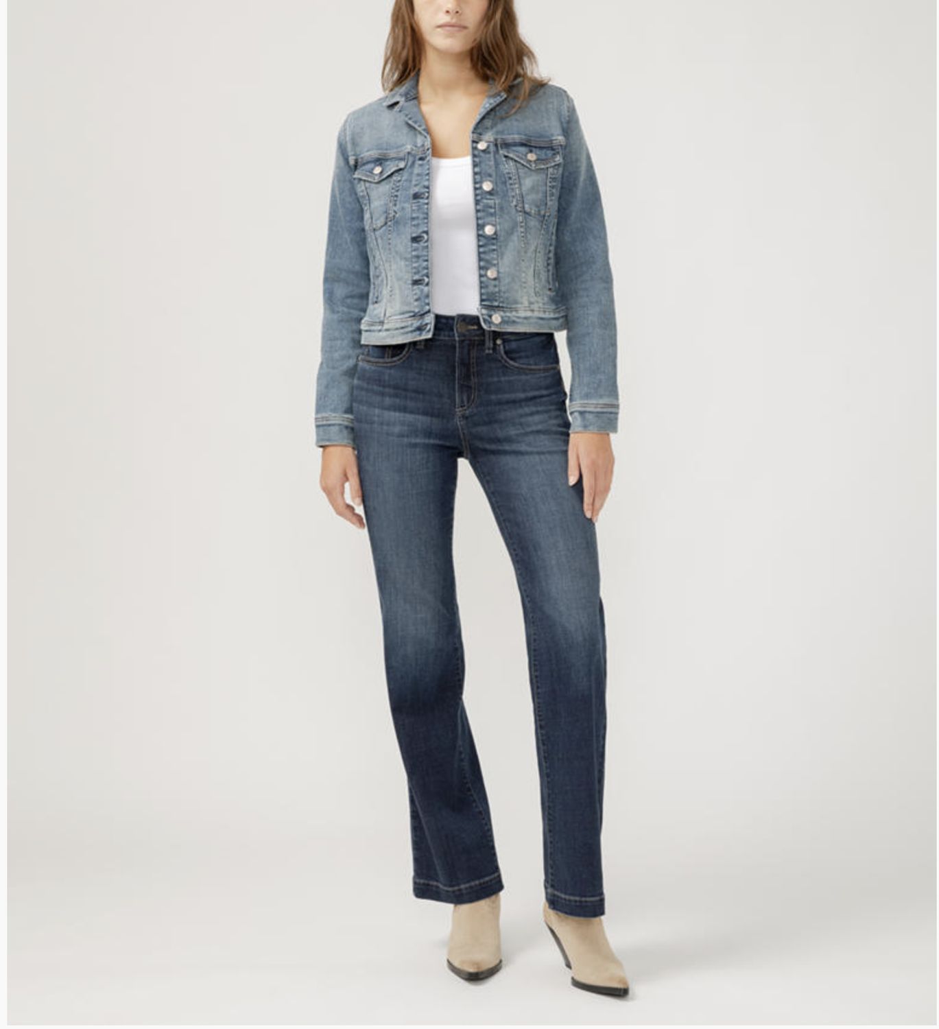 Silver Jeans Fitted Jean Jacket