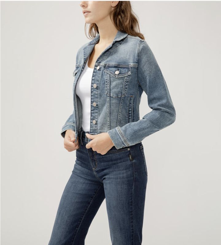 Silver Jeans Fitted Jean Jacket