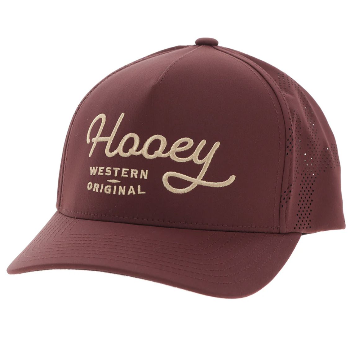 Hooey&quot;OG&quot; HOOEY HAT MAROON W/YELLOW STITCHING