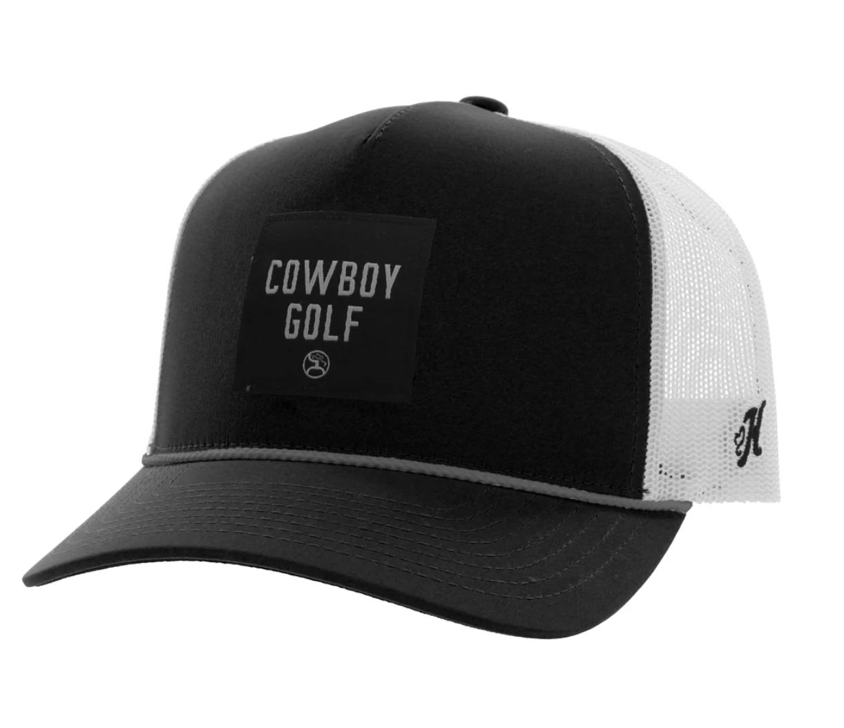 Hooey&quot;COWBOY GOLF&quot; BLACK/WHITE HAT