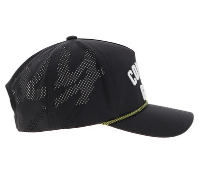 Hooey&quot;COWBOY GOLF&quot; HAT BLACK W/WHITE STITCHING