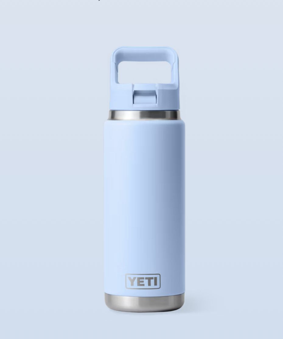 Yeti RAMBLER® 769 ML WATER BOTTLE  WITH COLOUR-MATCHED STRAW CAP Big Sky Blue