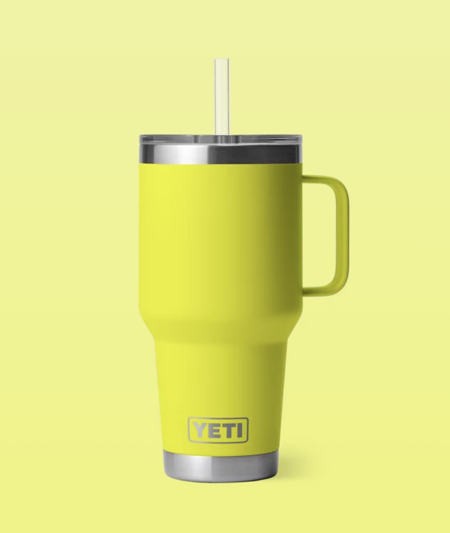 Yeti RAMBLER® 1 L STRAW MUG  WITH STRAW LID Firefly Yellow