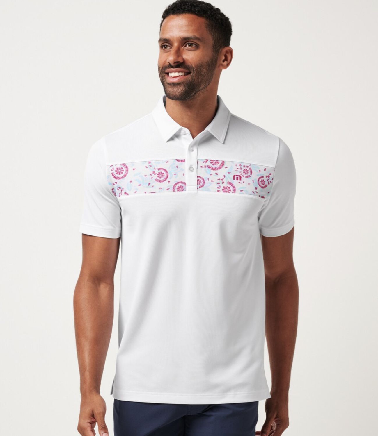 Travis Mathew GOOD GOOD FLOURISH POLO White