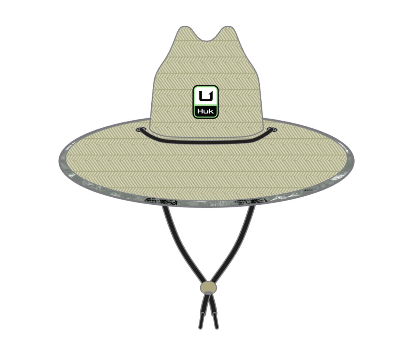 HUK PRINTED STRAW HAT Fog GreenHat