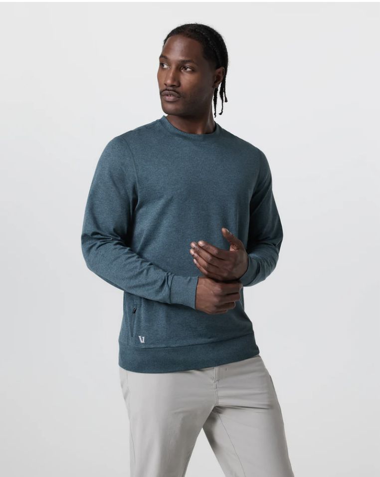 Vuori Ponto Performance Crew Deep Sea Heather