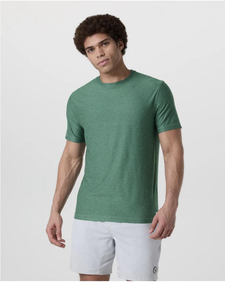 Vuori Strato Tee Hedge Green Heather