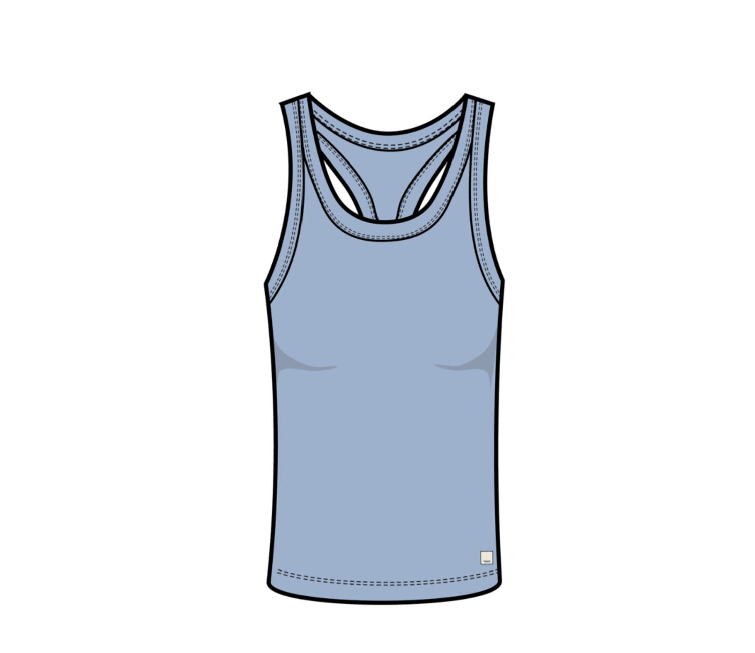 Vuori SL Lux Racerback Tank Surf