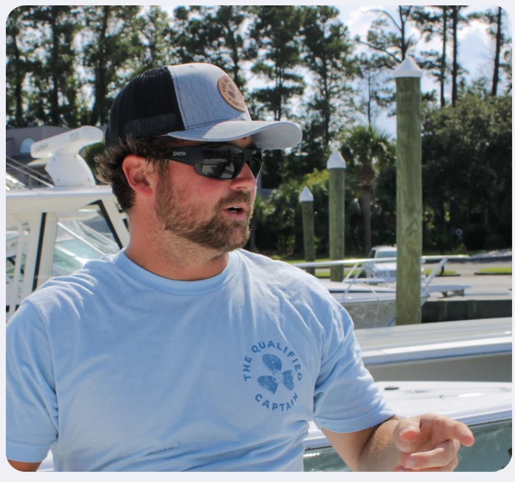 The Qualified Captain Prop Leather Patch Curved Snapback Grey