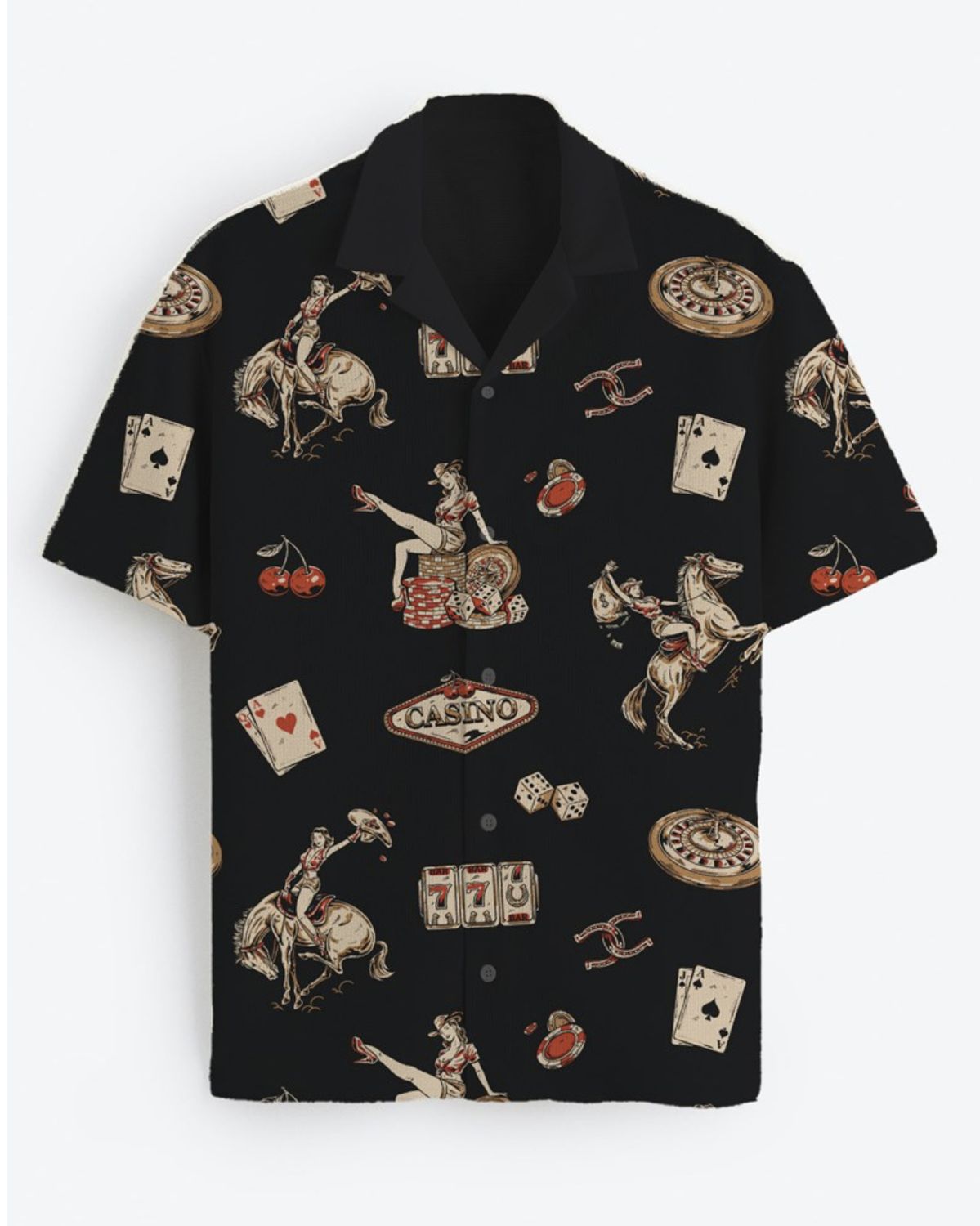 TEAMLTD Vice Button Up Cowboy Casino