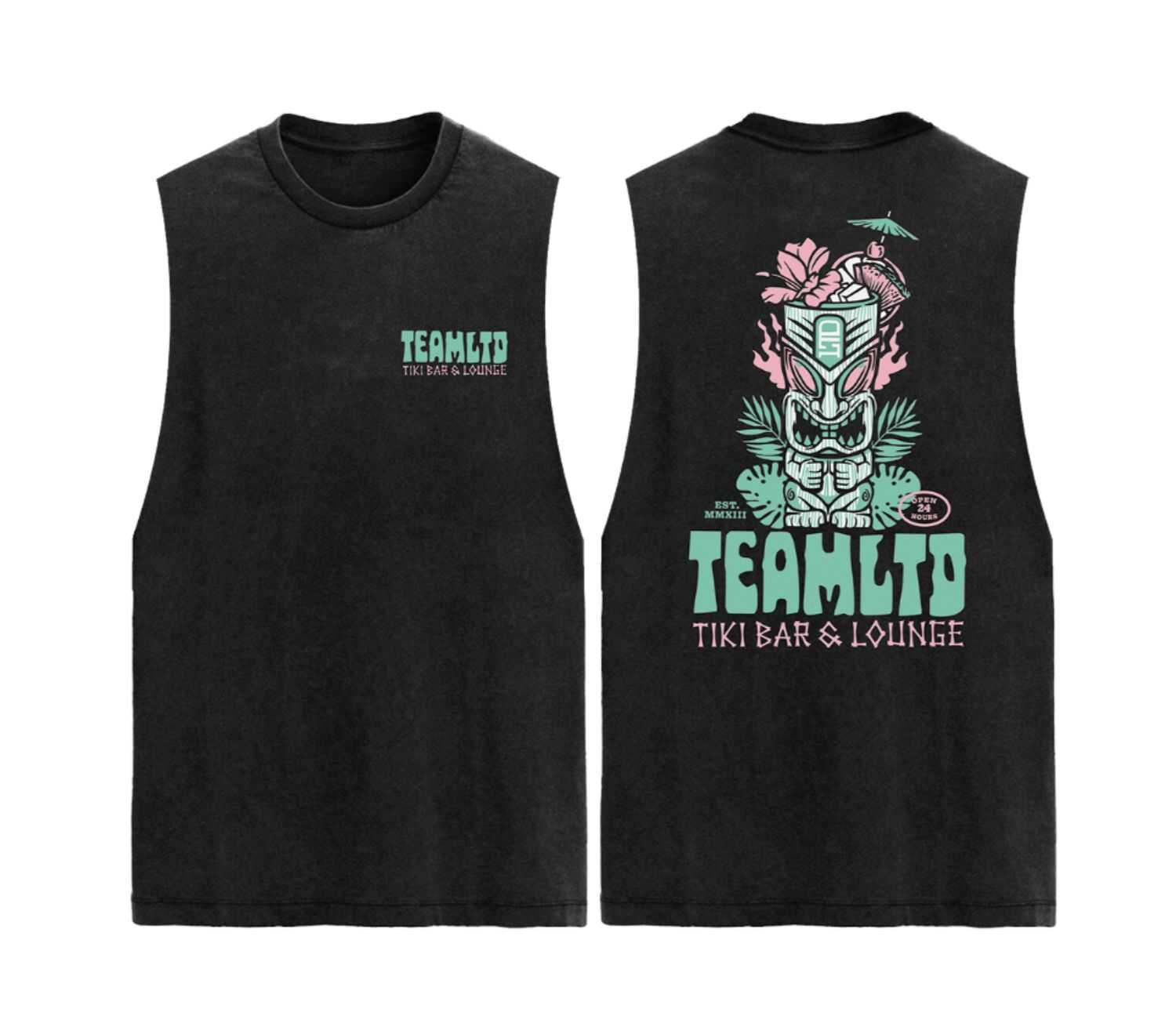 TEAMLTD Tiki Aussie Tank V-Black