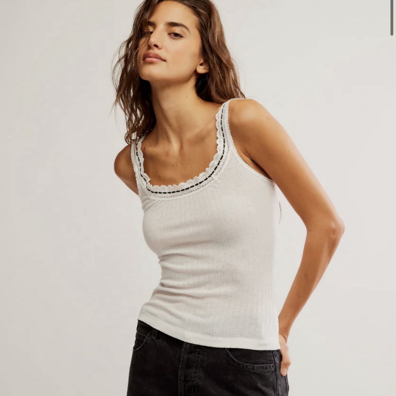 Free People Only You Tank Ivory