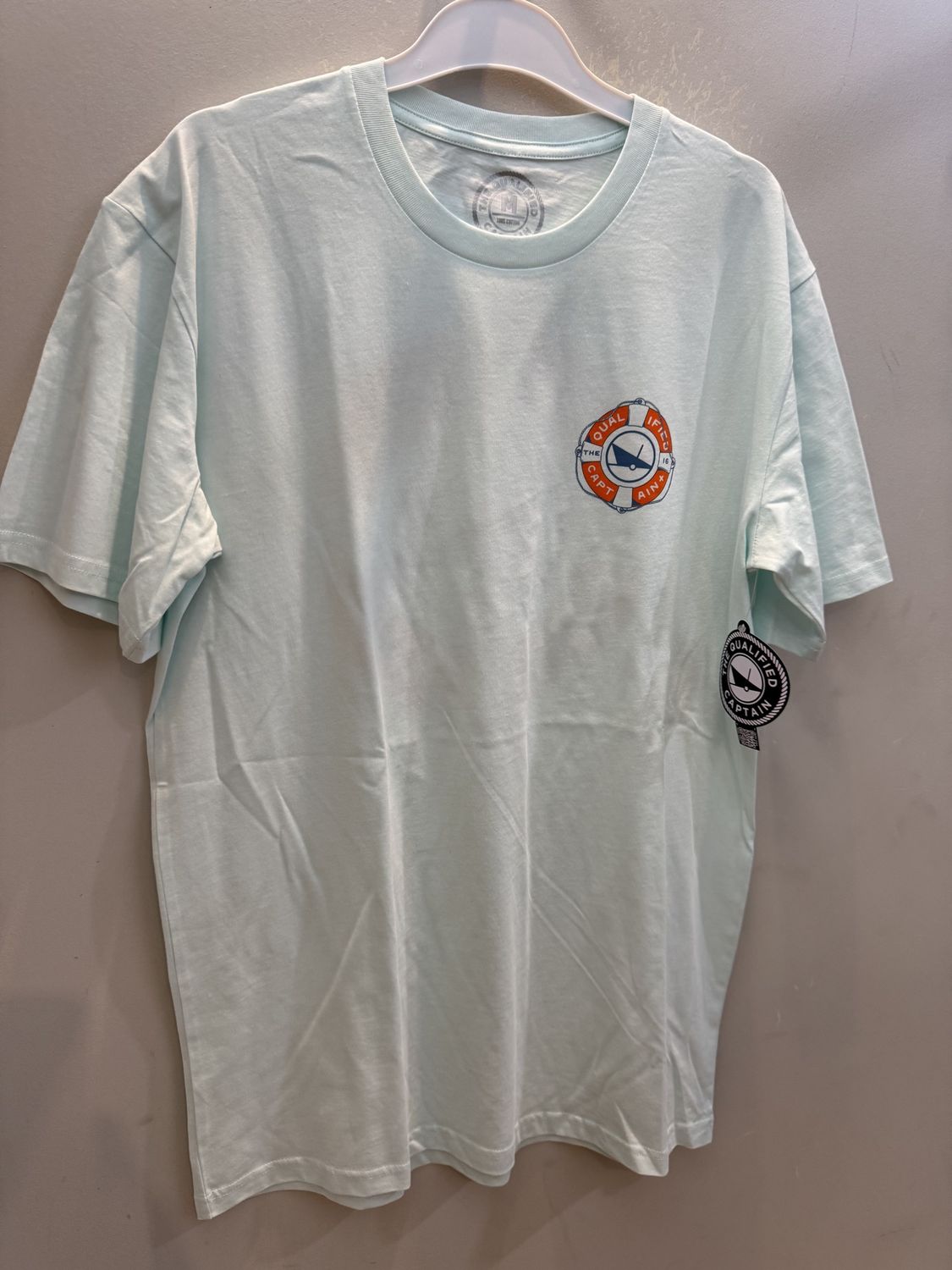 The Qualified Captain Life Ring Tee Seafoam
