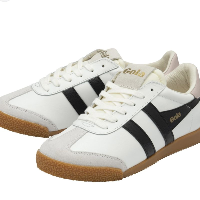 Gola Elan Leather White/Black/Pink