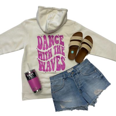 Dance With The Waves Hoodie Natural