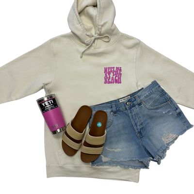 Dance With The Waves Hoodie Natural