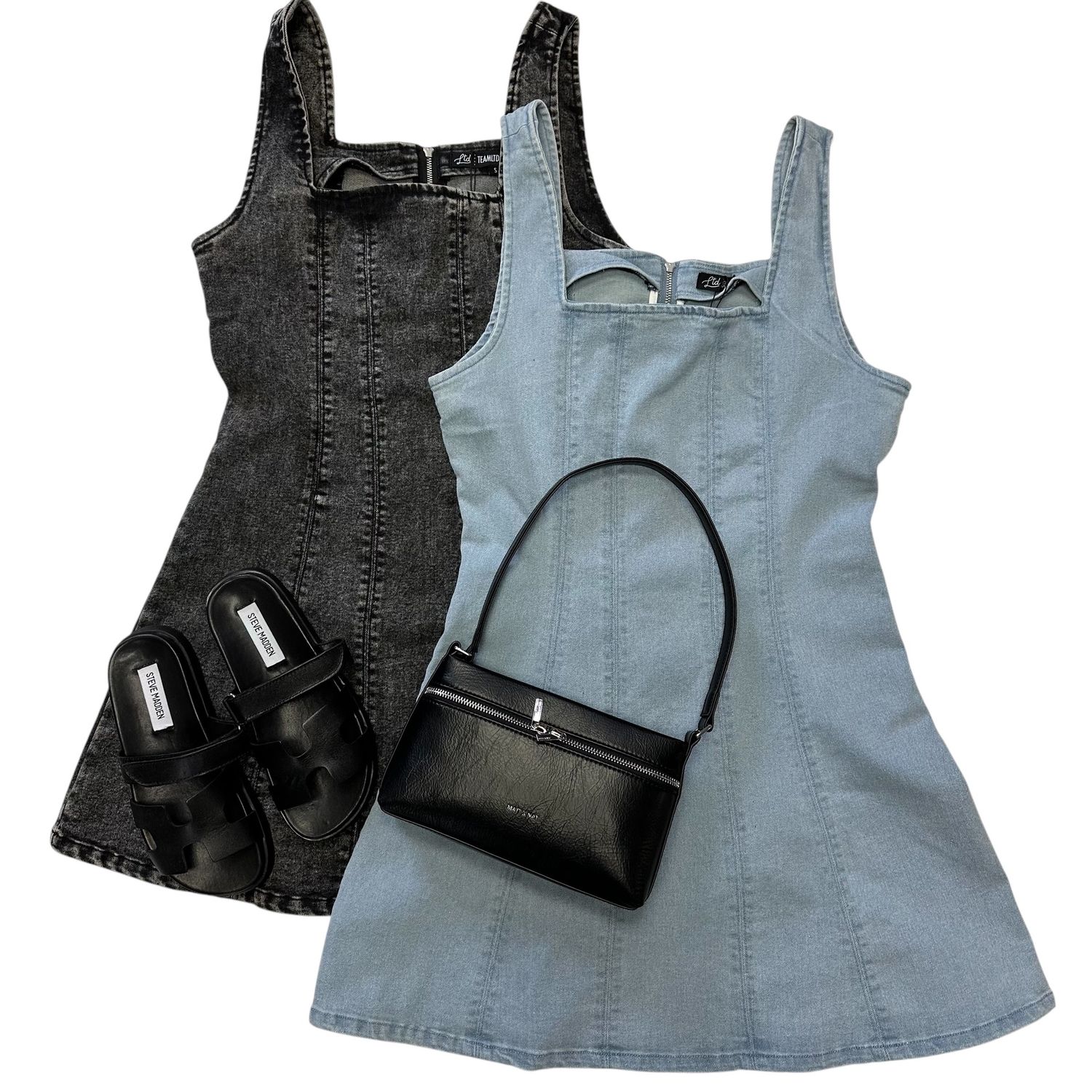 TEAMLTD Tank Dress Light Denim