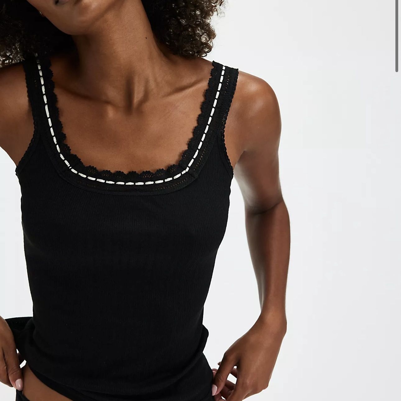 Free People Only You Tank Black