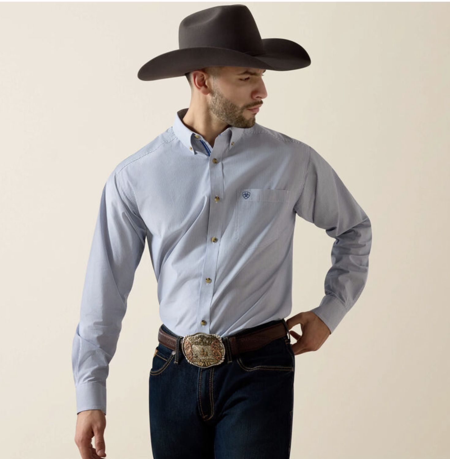 Ariat Dayne LS Shirt Blue