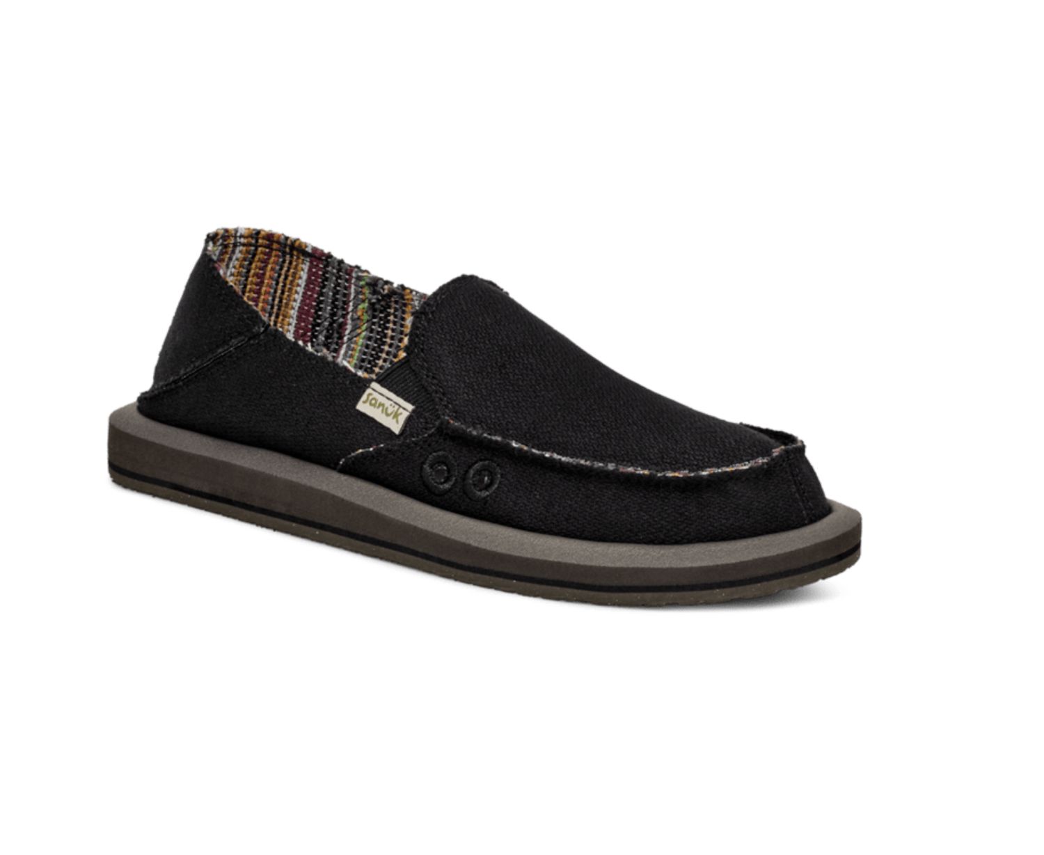 Sanuk Donna Hemp Black