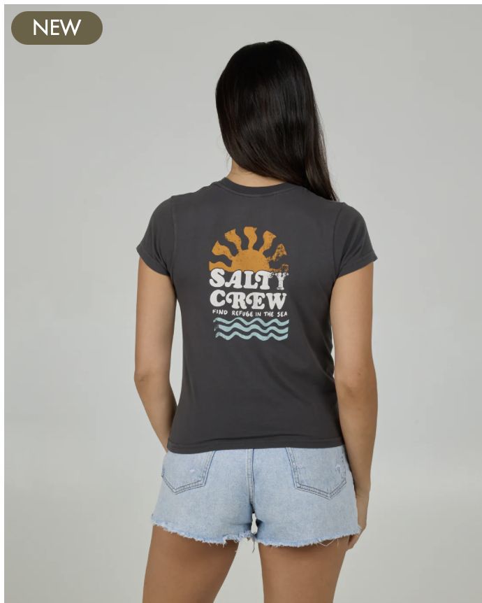 Salty Crew West Bound Modern Tee Charcoal