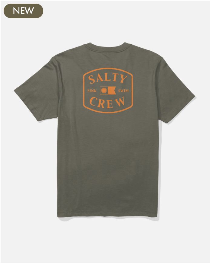 Salty Crew Capitals Tee - Dusty Olive