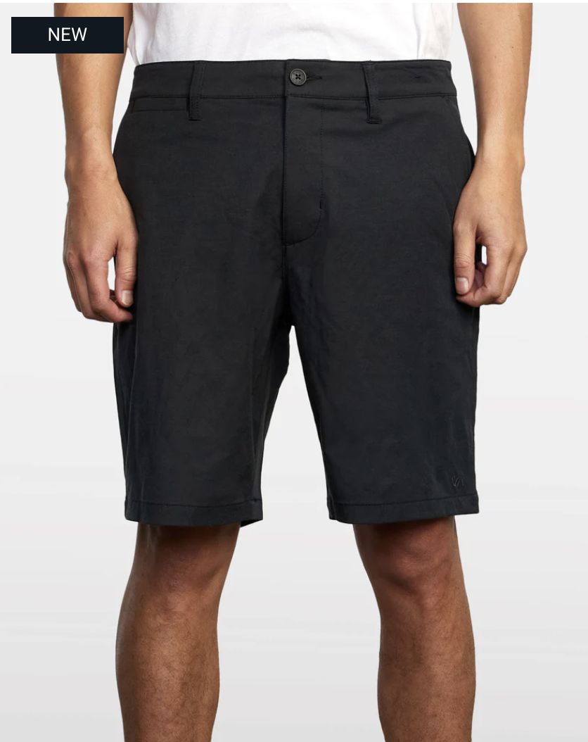 RVCA BACK IN HYBRID SHORT Black