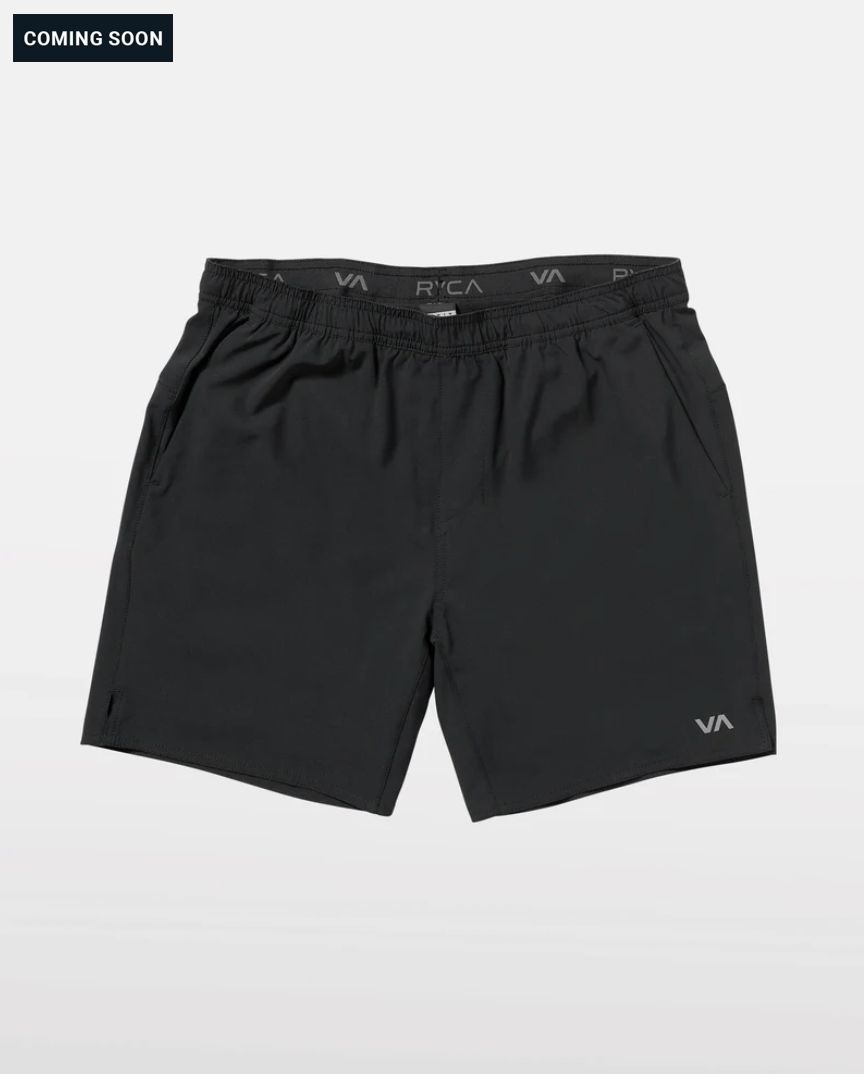 RVCA YOGGER 2-IN-1 17&quot; SHORT Black
