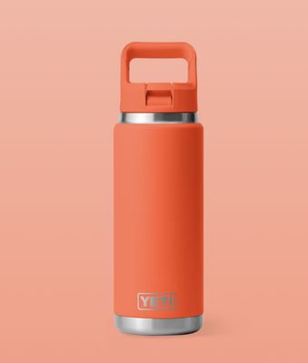 Yeti RAMBLER® 769 ML WATER BOTTLE  WITH COLOUR-MATCHED STRAW CAP Papaya