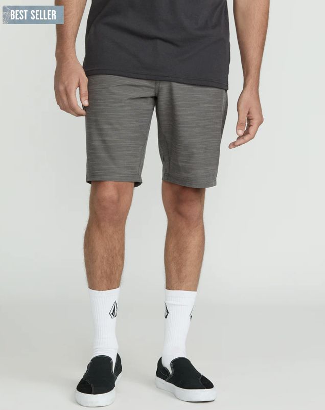 Volcom SLUB FRICKIN CROSS SHRED 20&quot; HYBRID SHORTS Pewter