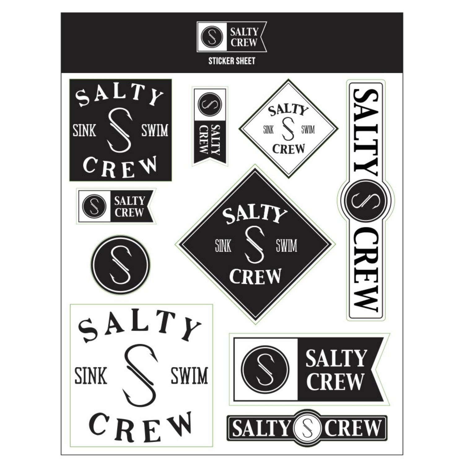Salty Crew Sticker Sheet