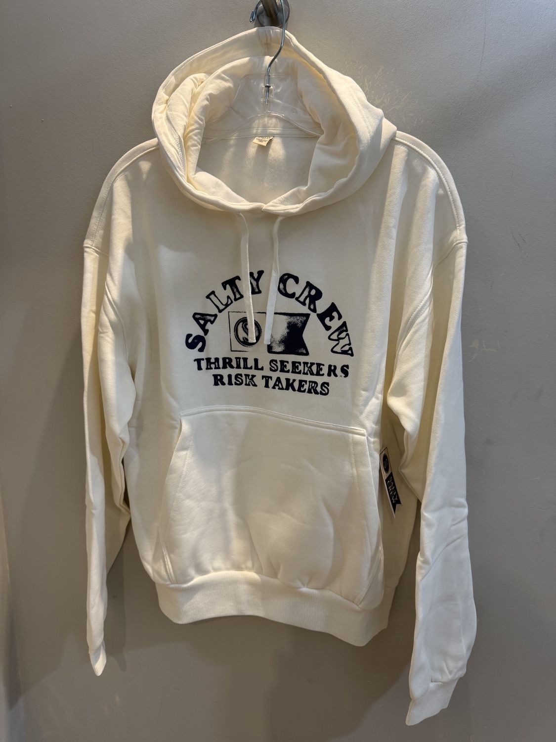 Salty Crew Water World Hoodie Off White